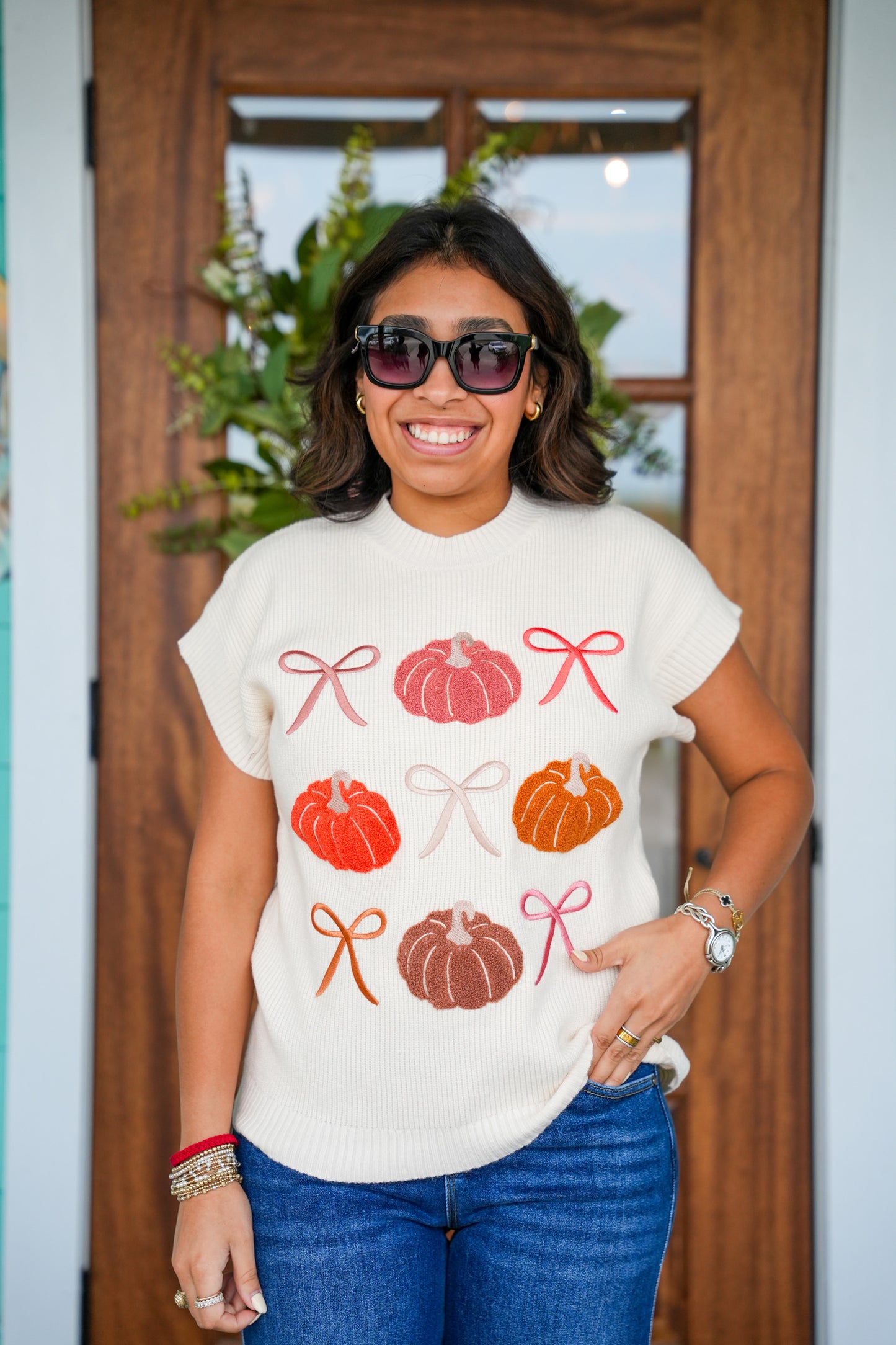 Cream Josie Pumpkin Sweater
