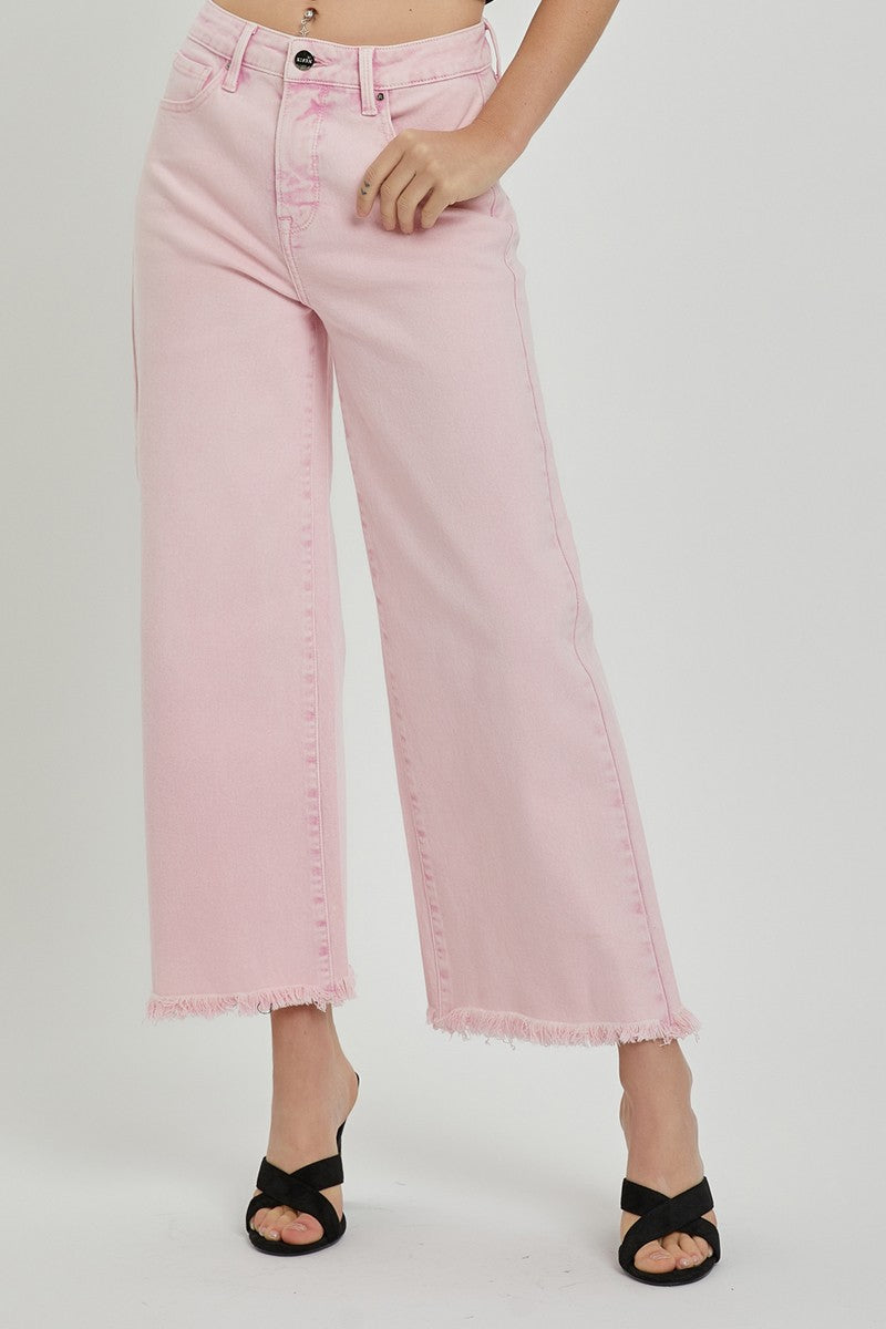 Risen TC HR Crop Wide Pink