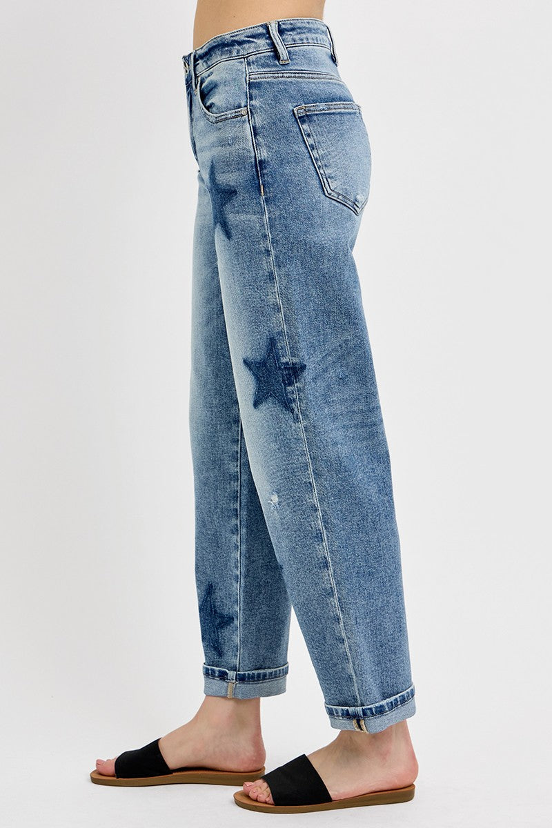 Risen Star Shadow Boyfriend Jeans