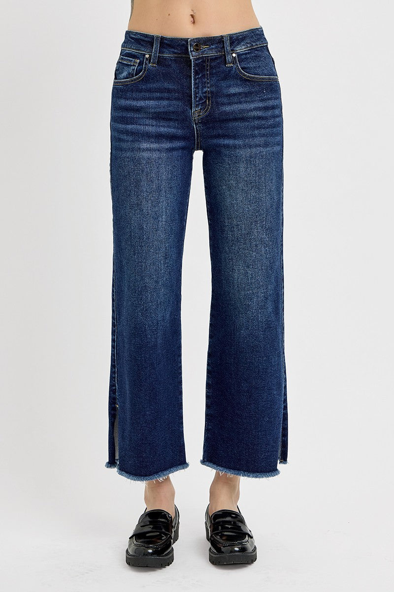 Risen Mid Rise Side Slit Dark