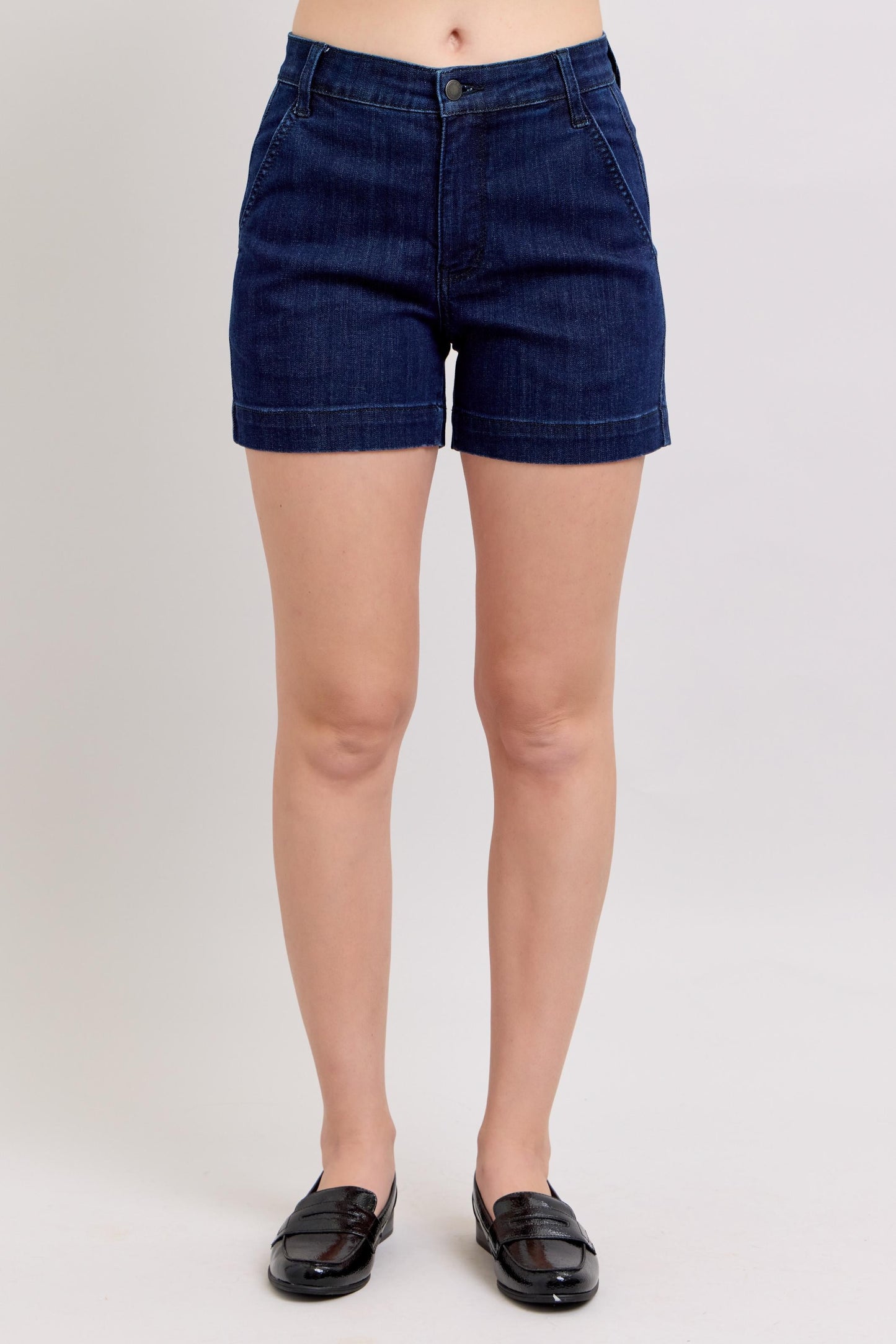 Judy Blue Trouser Dark Denim Shorts