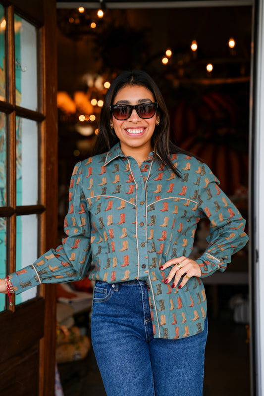 Layerz Oakley Boots Button Down