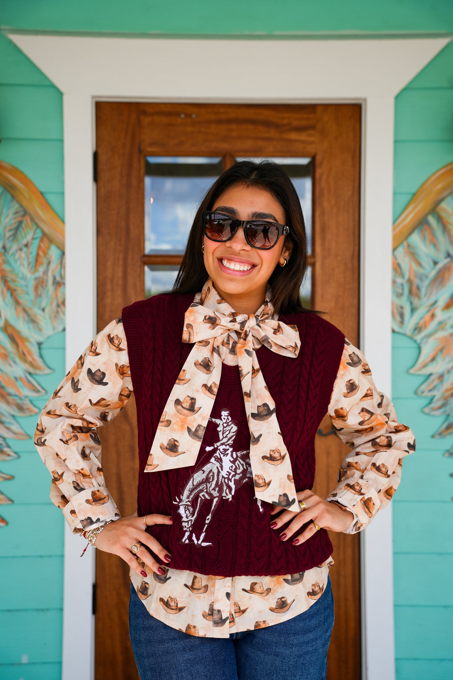 Layerz Kodi Maroon Bronc Vest