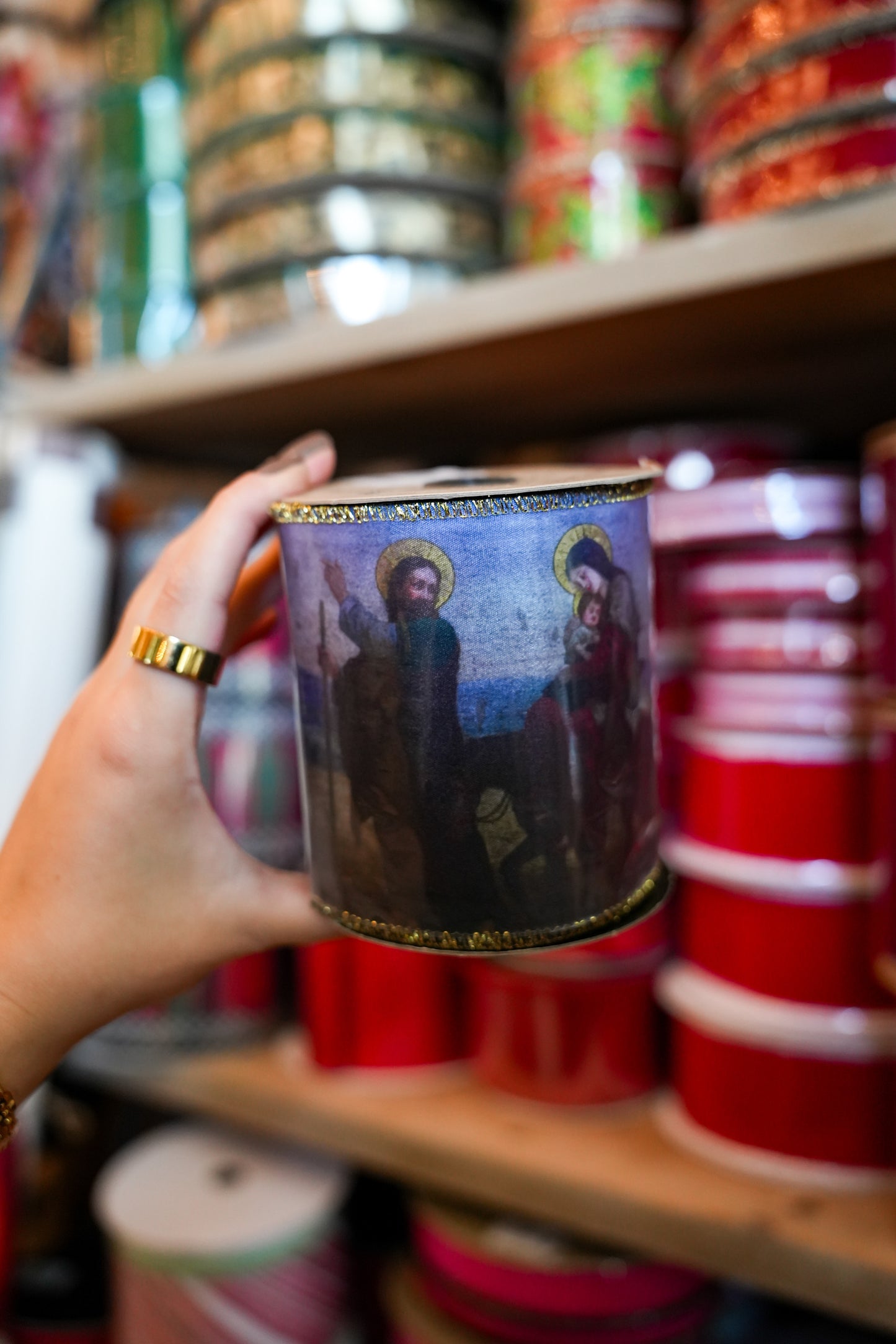 4 x 10in Holy Family Ribbon