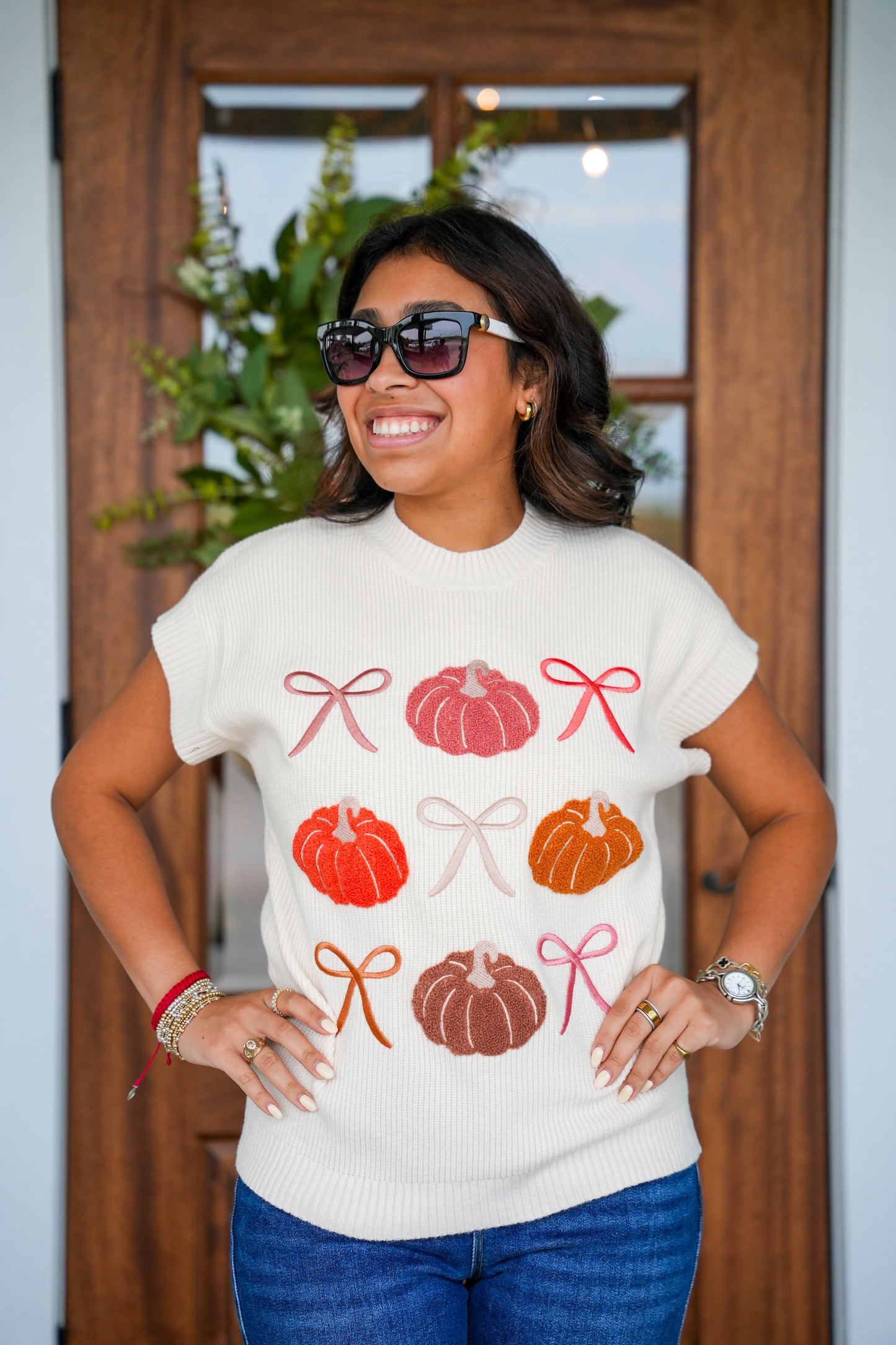 Cream Josie Pumpkin Sweater