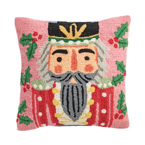 Square Nutcracker Wool Pillow