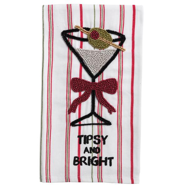 Tini Cmas Beaded Towel