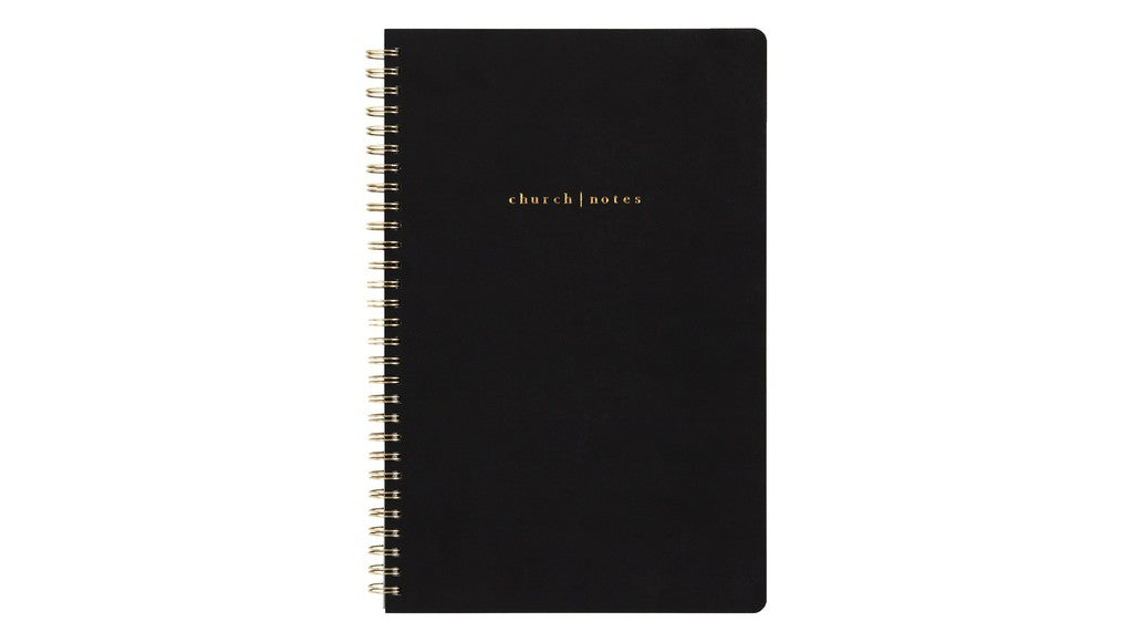 Church Notes Black Notebook