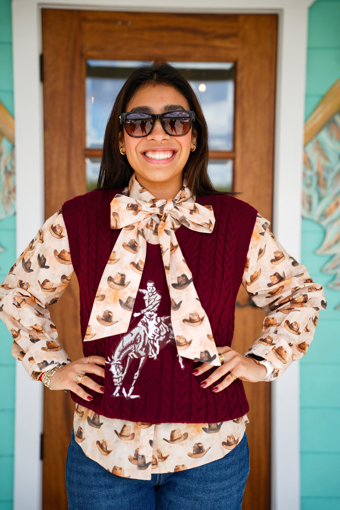 Layerz Kodi Maroon Bronc Vest