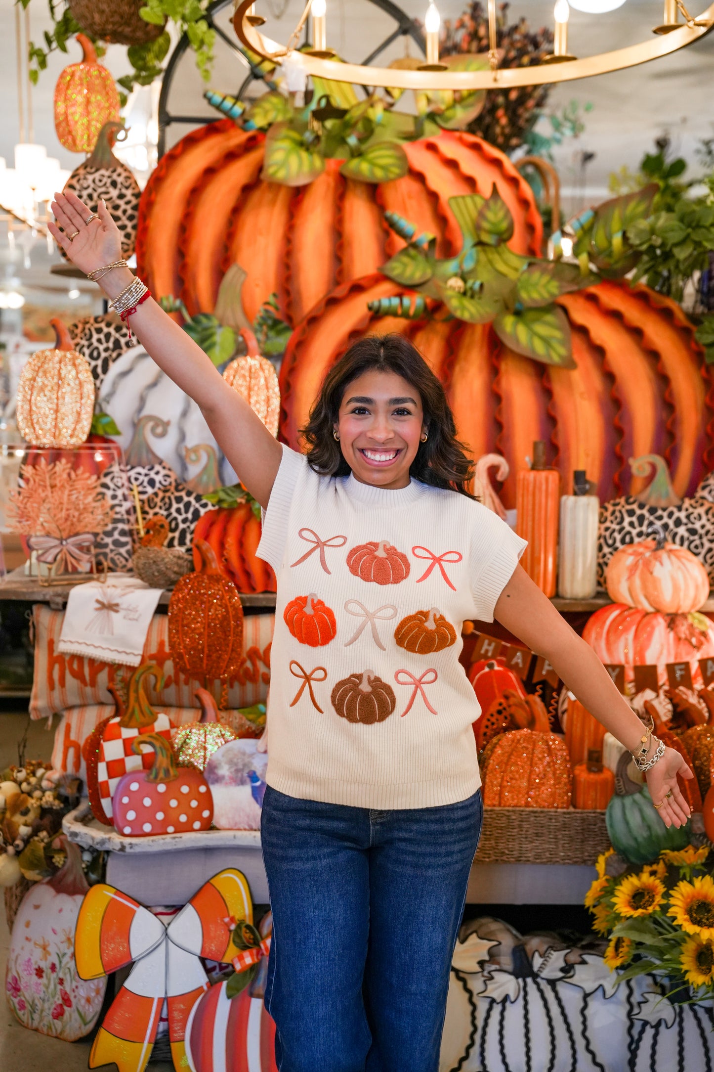 Cream Josie Pumpkin Sweater
