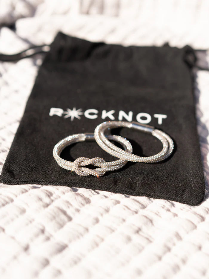 ROCKNOT Crystal Knot Bracelet Set 6/6.5"