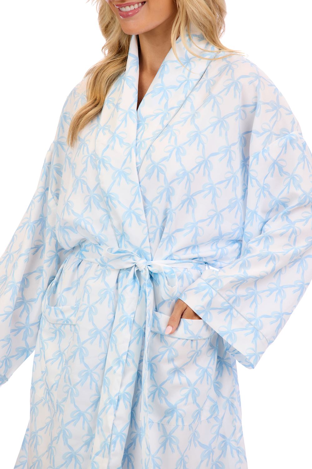 Blue Ribbon Bow Robe