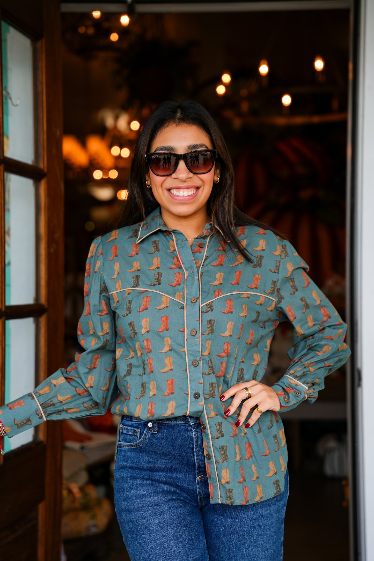 Layerz Oakley Boots Button Down