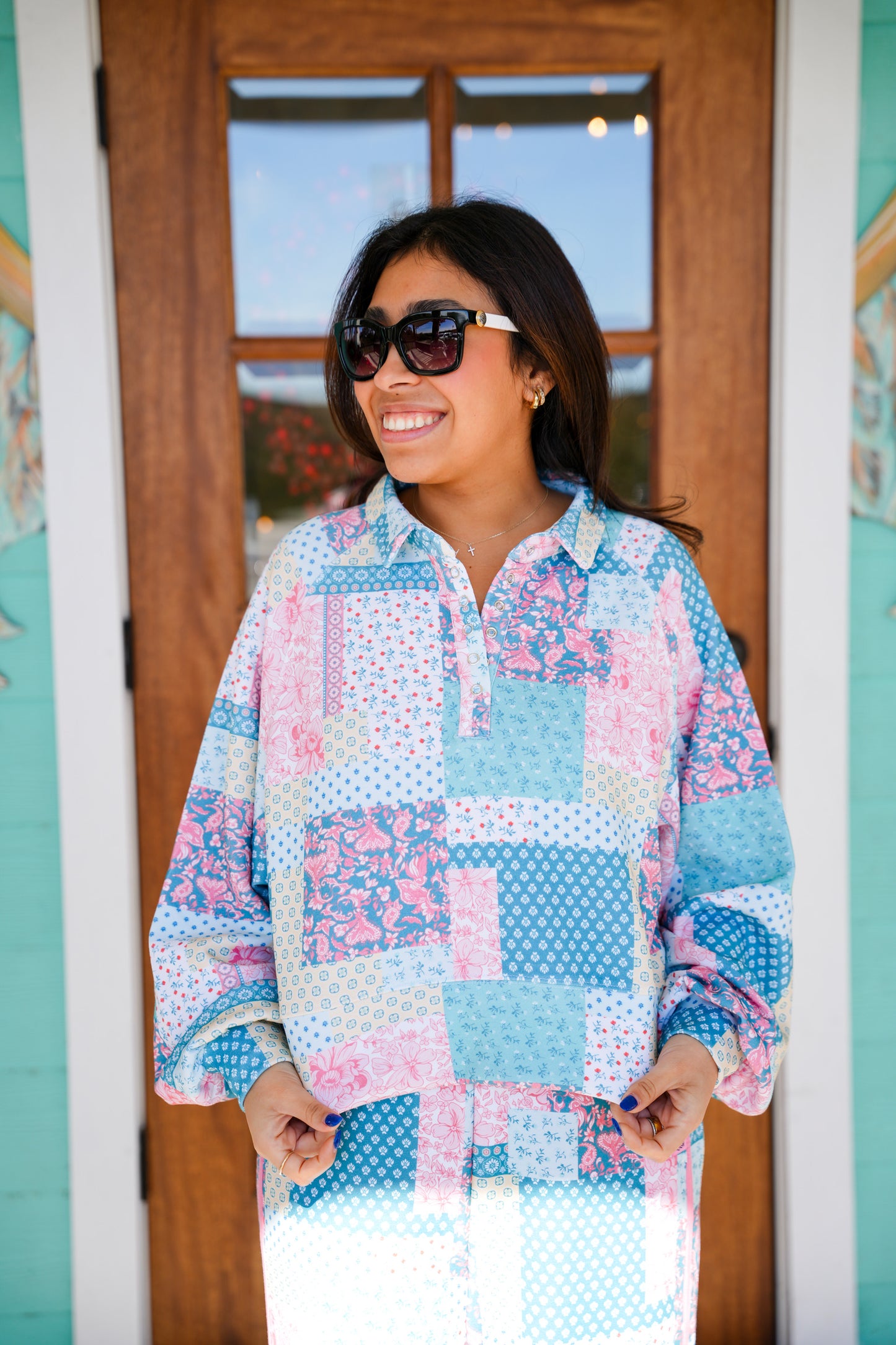 Sloan Quilt Pattern Polo Top