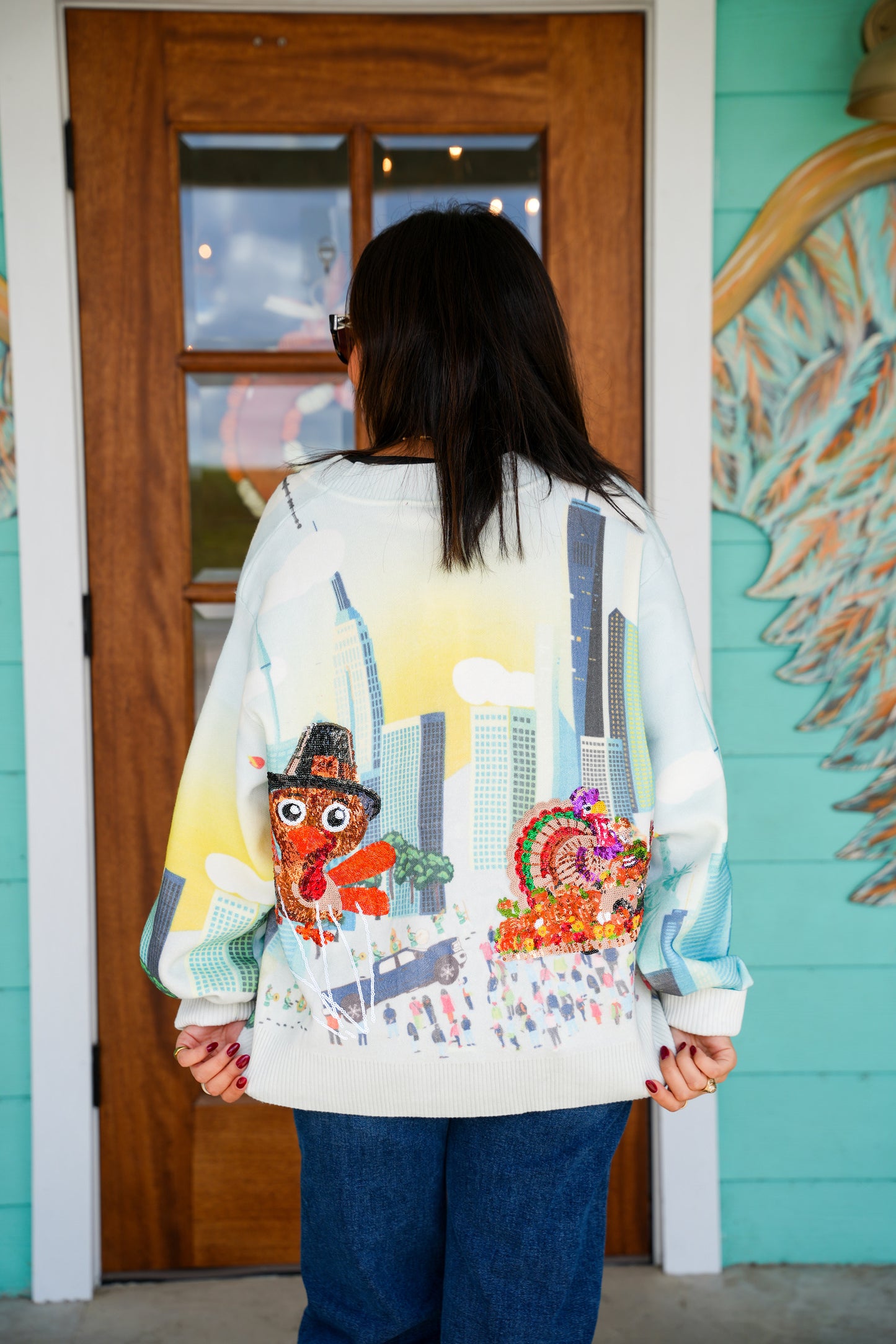 Queen of Sparkles Thanksgiving Parade Cardigan