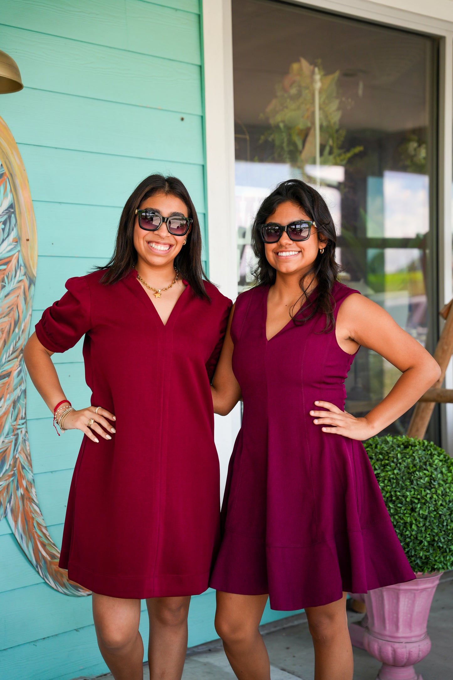 Wine Kristina Classic Dress