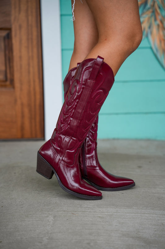 Matisse Dixie Burgundy Boots