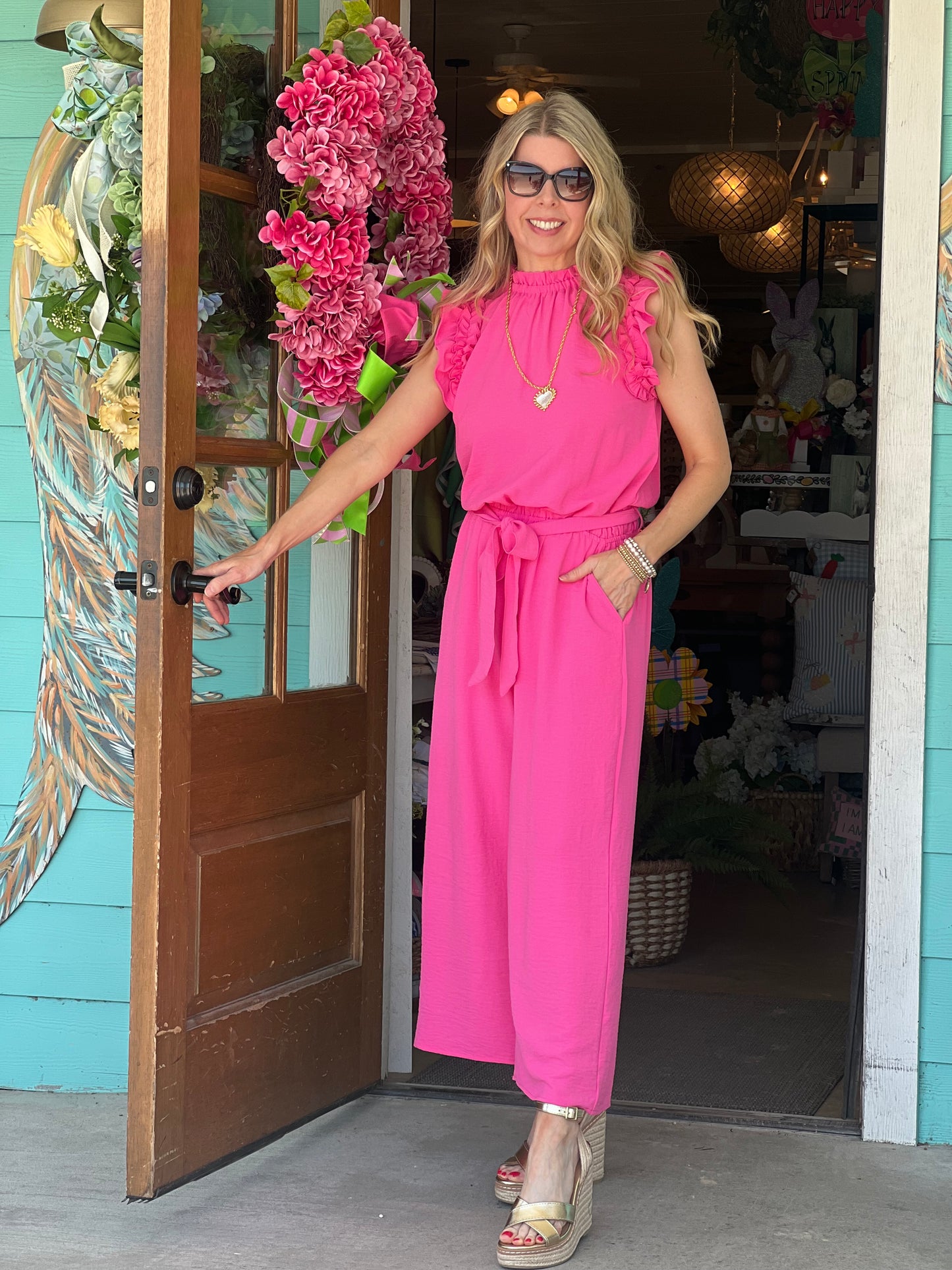 Arlette Pink Jumpsuit