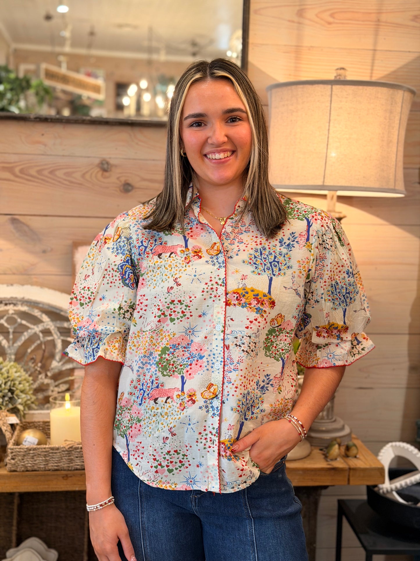 Ivy Jane Whimsical Floral Top