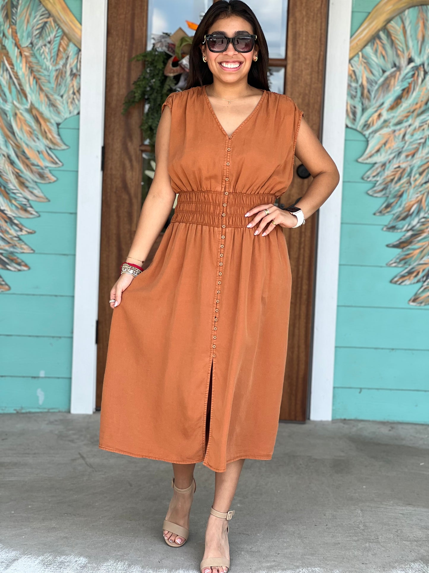 Belgian Persa Tencel Midi Dress