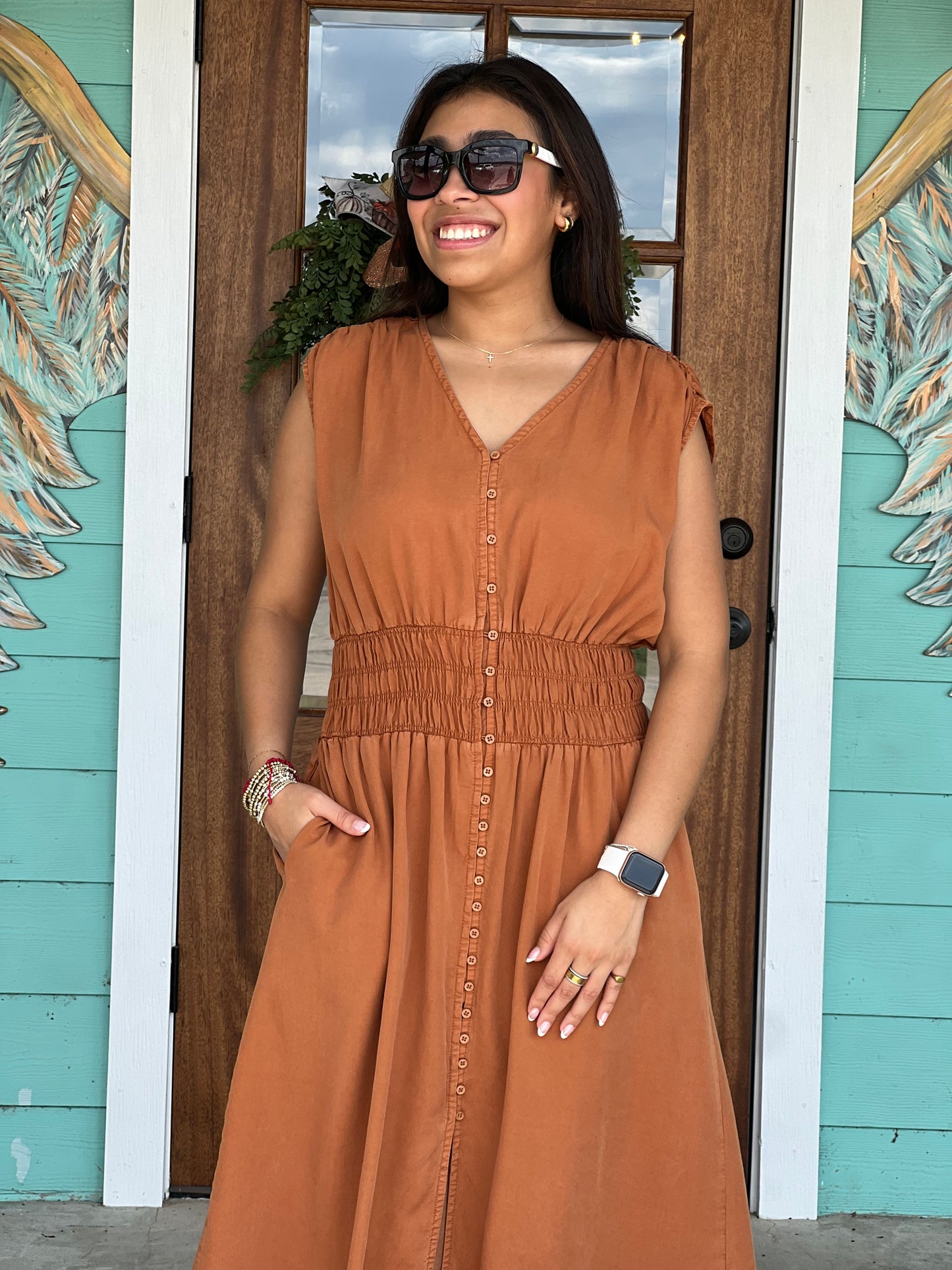 Belgian Persa Tencel Midi Dress