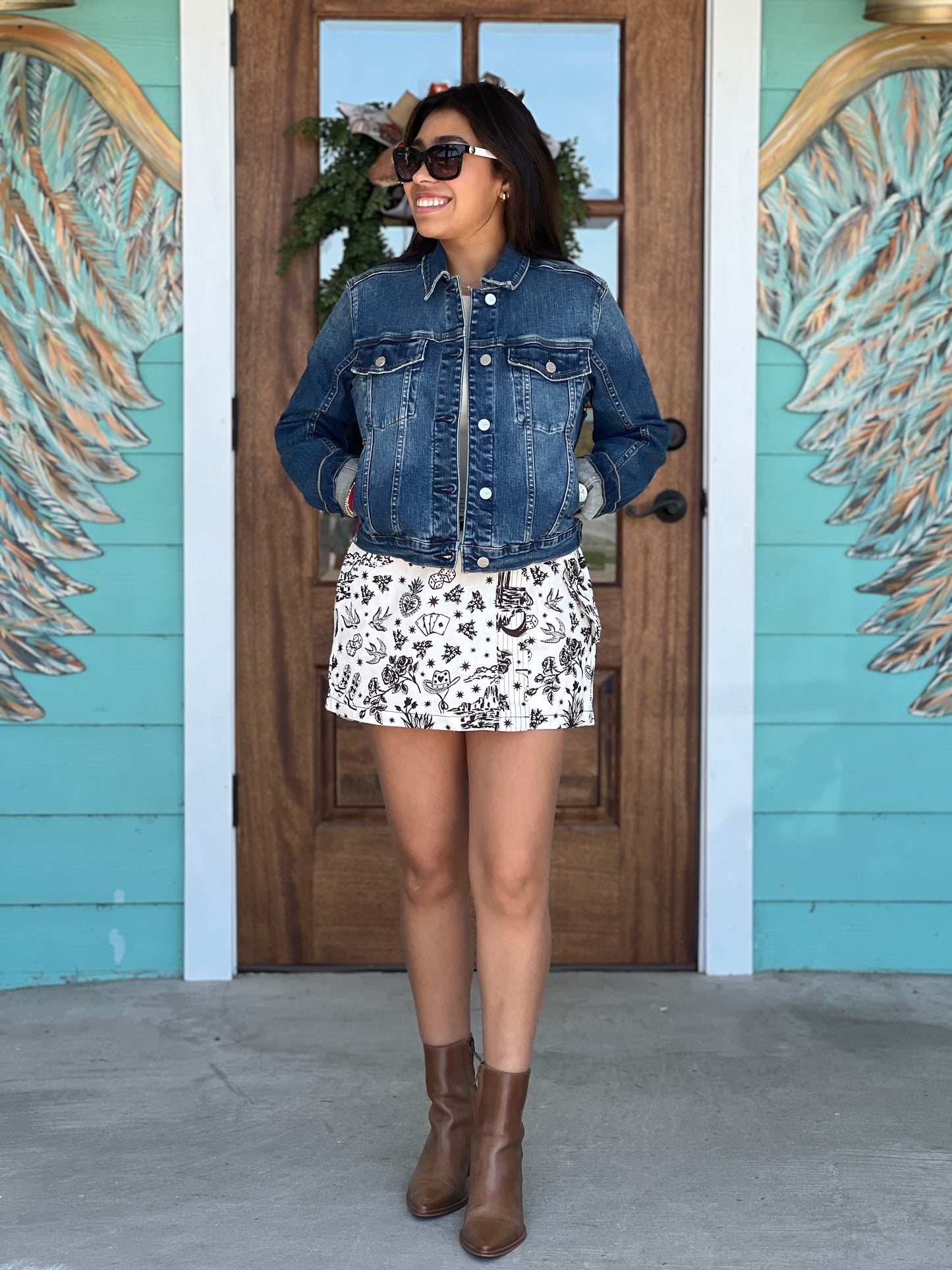 Mica Dark Wash Denim Jacket