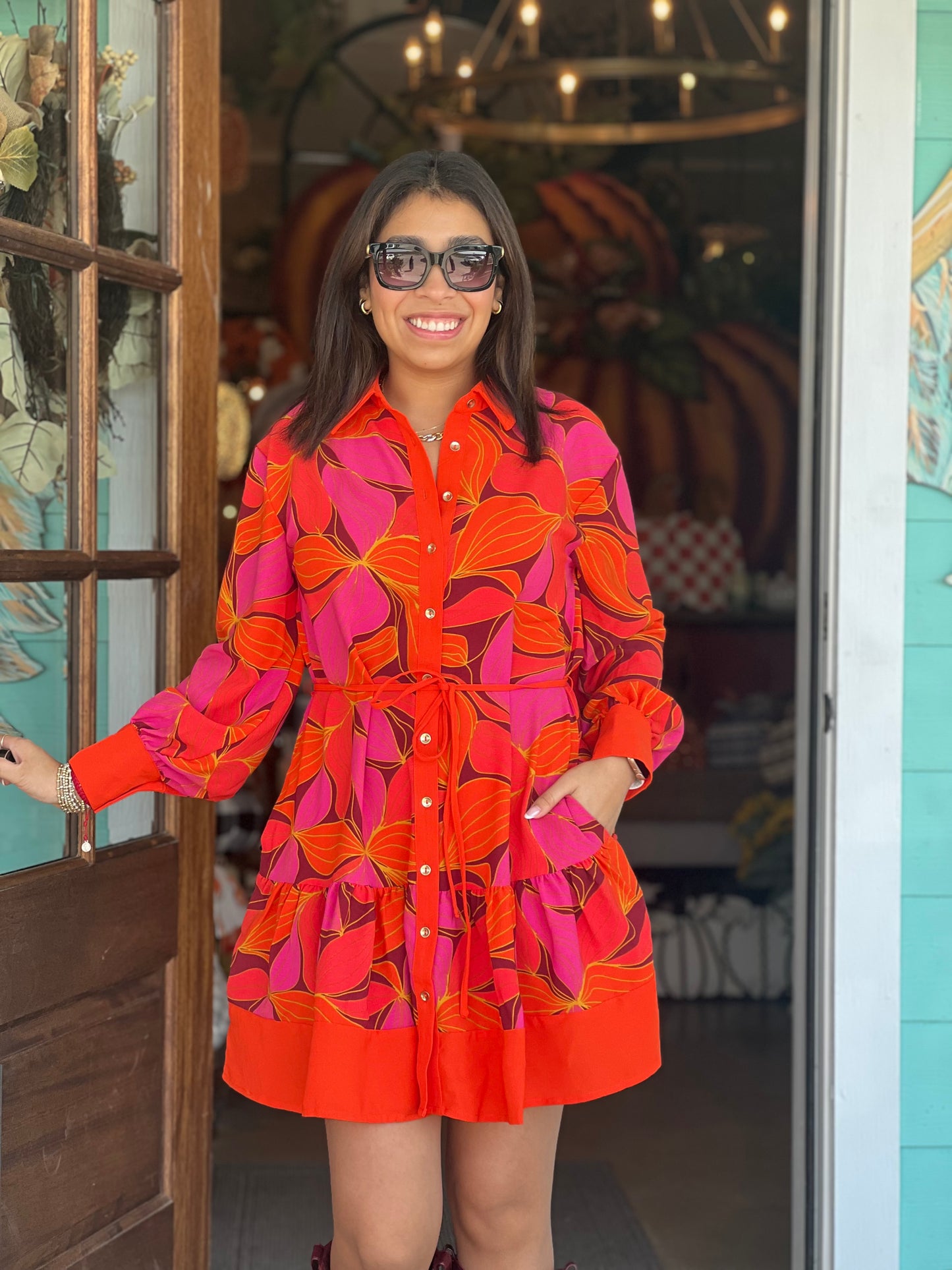 Maya Glow Over Fire Dress