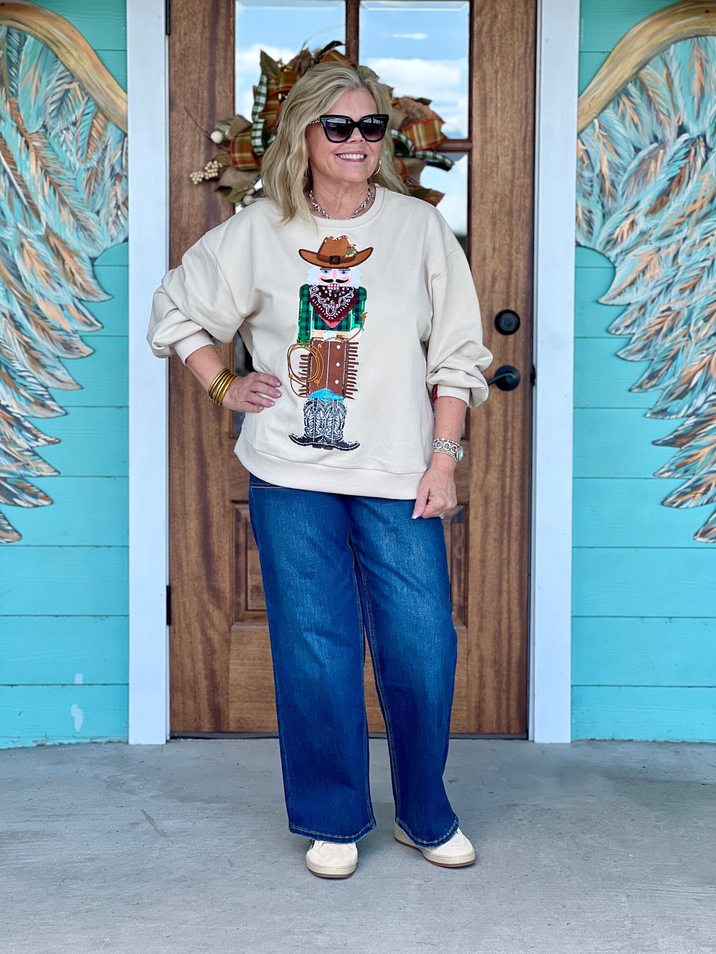 Queen of Sparkles Cowboy Nutcracker Sweatshirt
