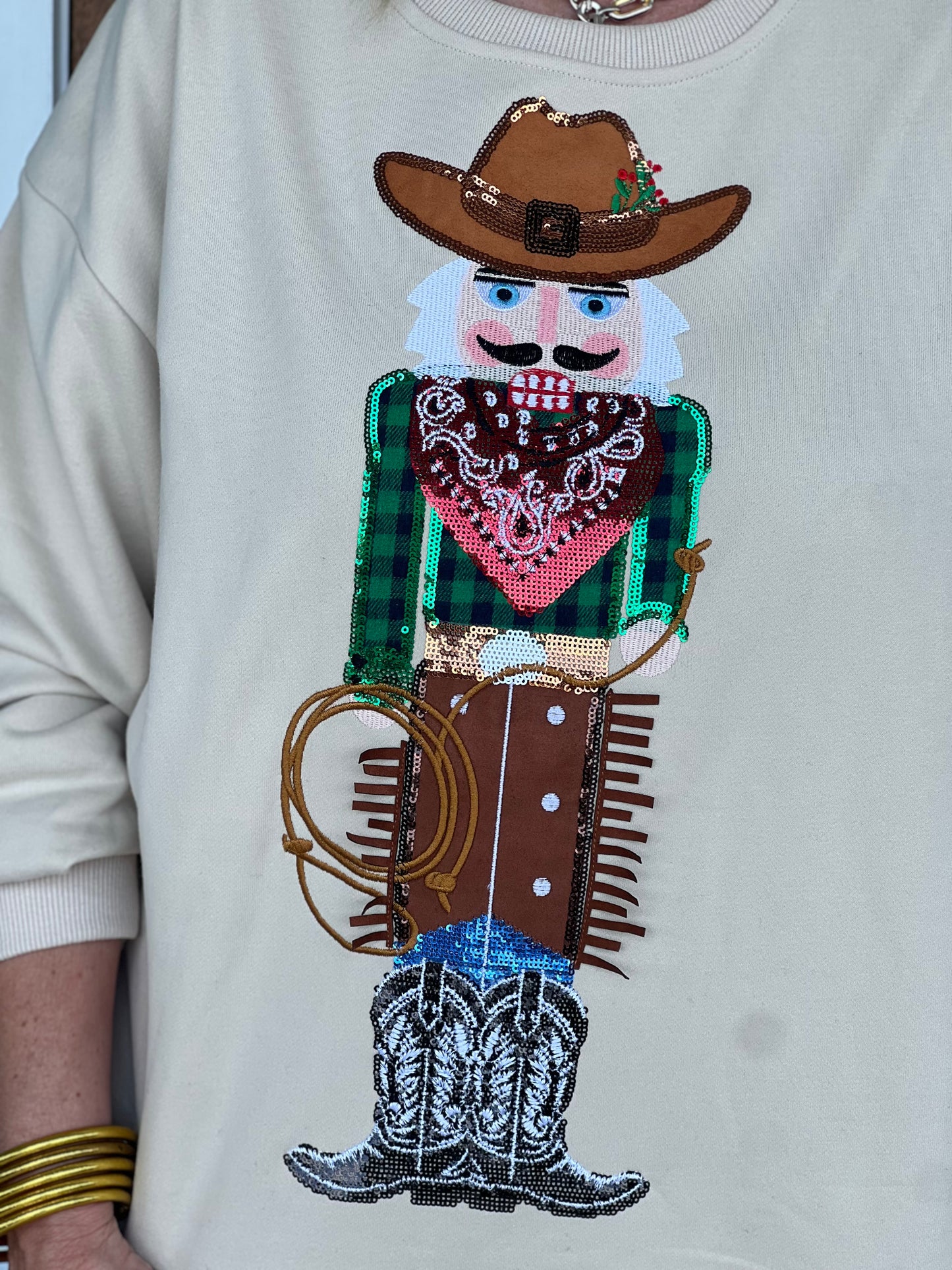 Queen of Sparkles Cowboy Nutcracker Sweatshirt