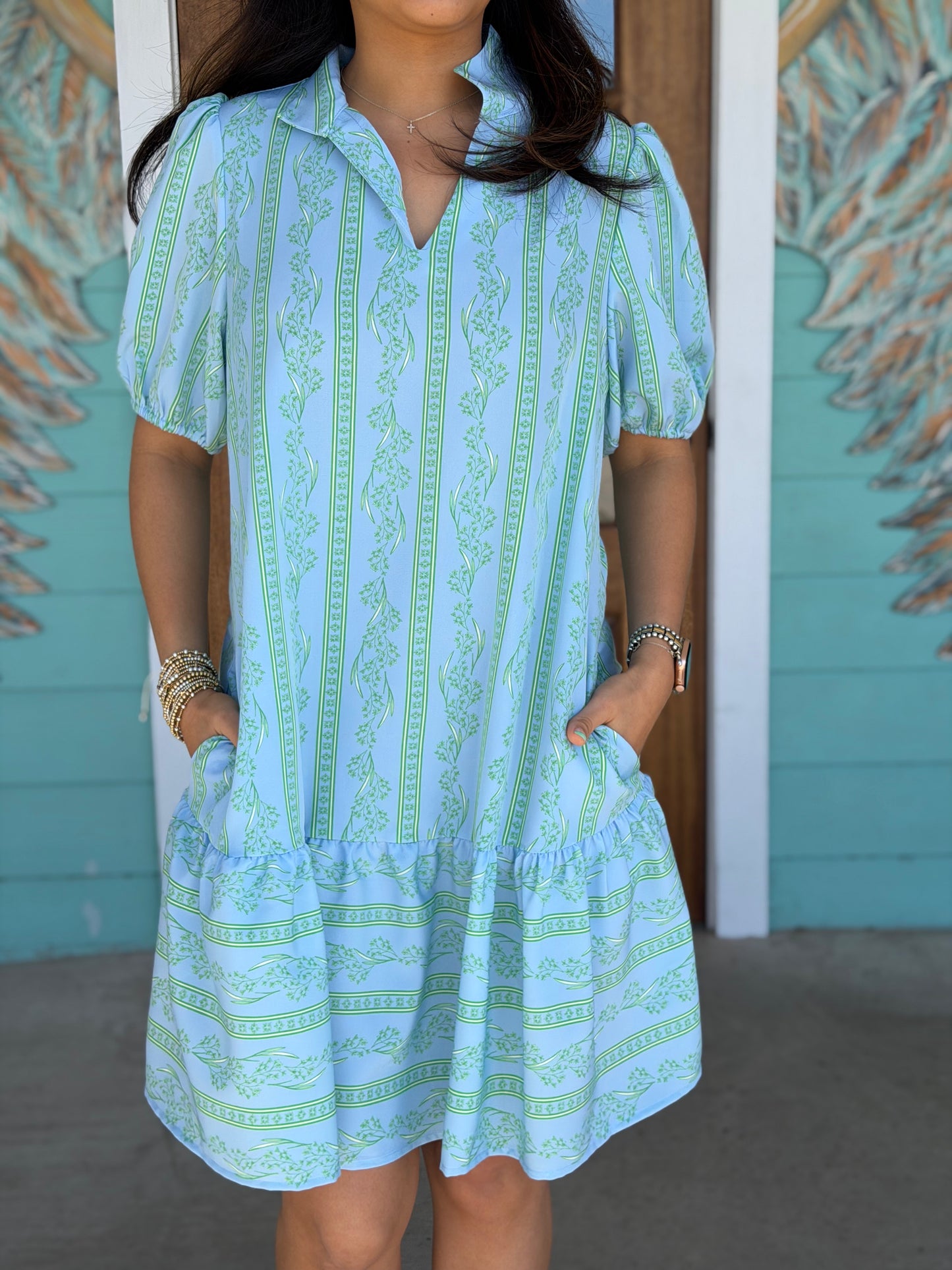 Nancy Garden Lace Green Dress