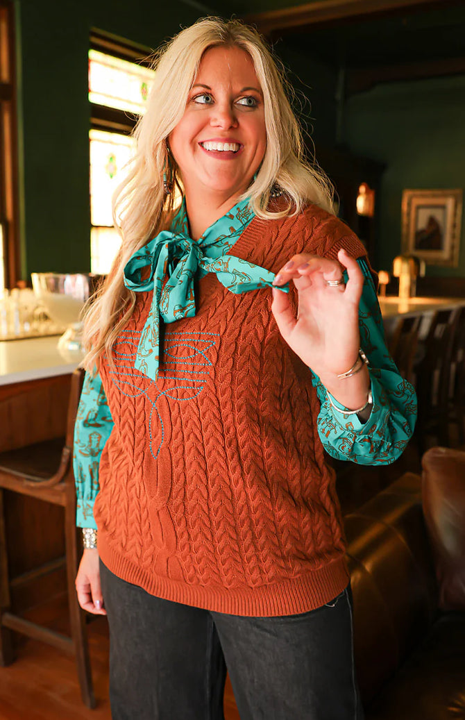 Layerz Kodi Brown Stitch Vest