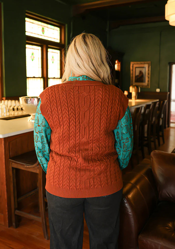 Layerz Kodi Brown Stitch Vest