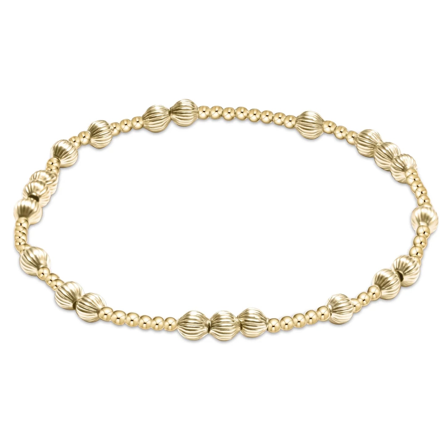 Enewton Extends Hope Unwritten Dignity 4mm Bead Bracelet Gold