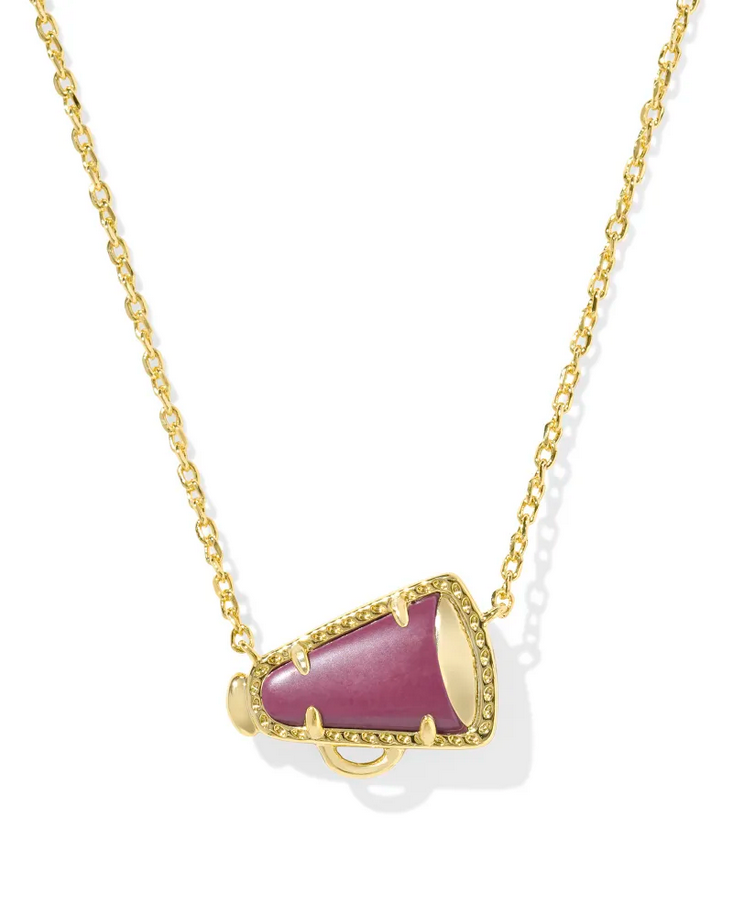 Kendra Scott Cheer Maroon Short Pendant Necklace