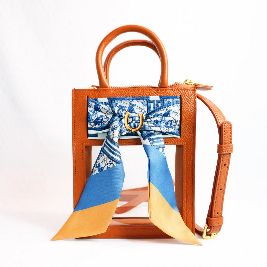Hampton Road Camel Mini Calista Clear + Chinoiserie Twilly