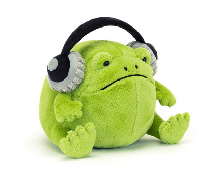 Jellycat Ricky Rain Frog Headphones