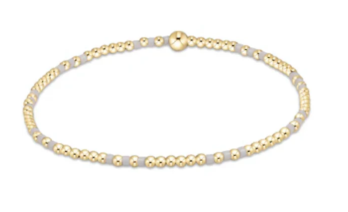 Enewton Hope Joy Pattern 2mm Bead Bracelet- White