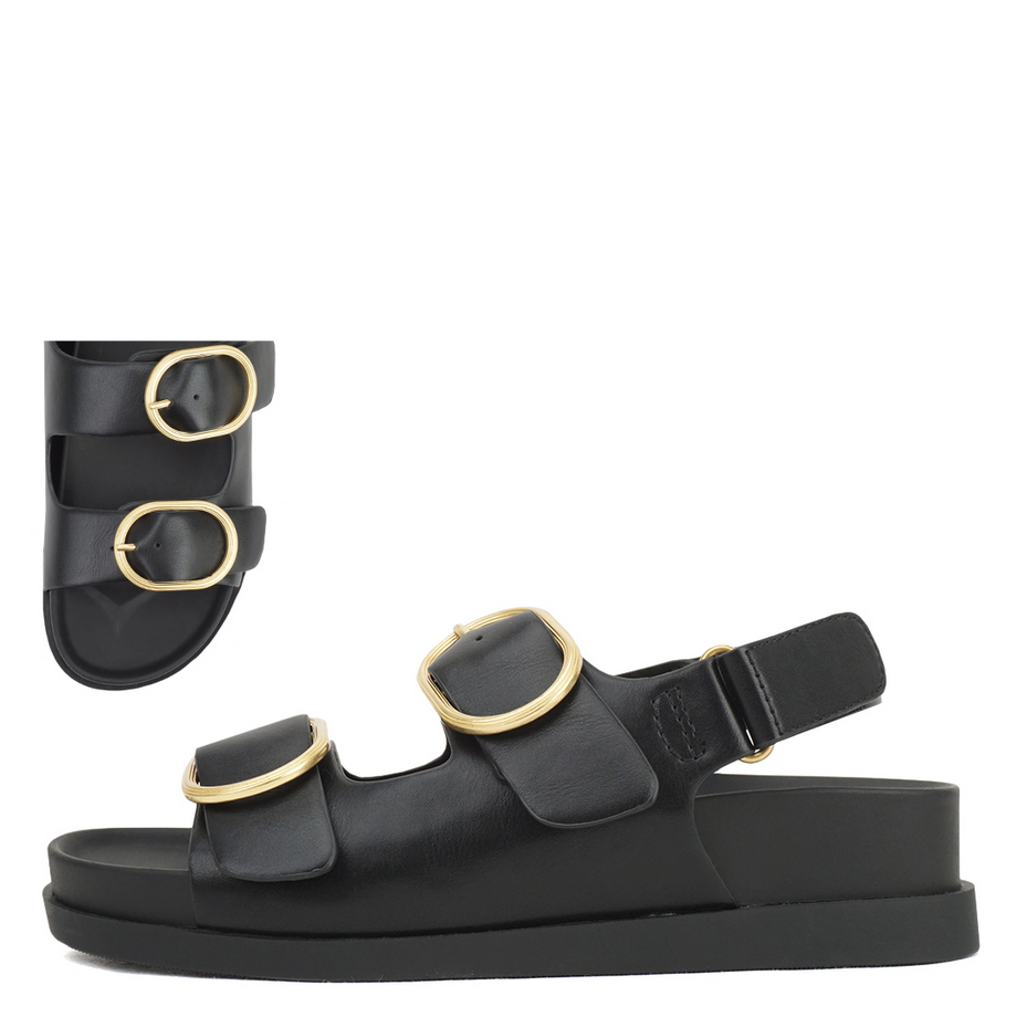 Alfred Buckle Slide in Black