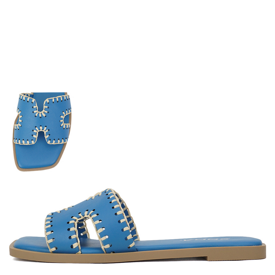Blue Finity Stitched Slide