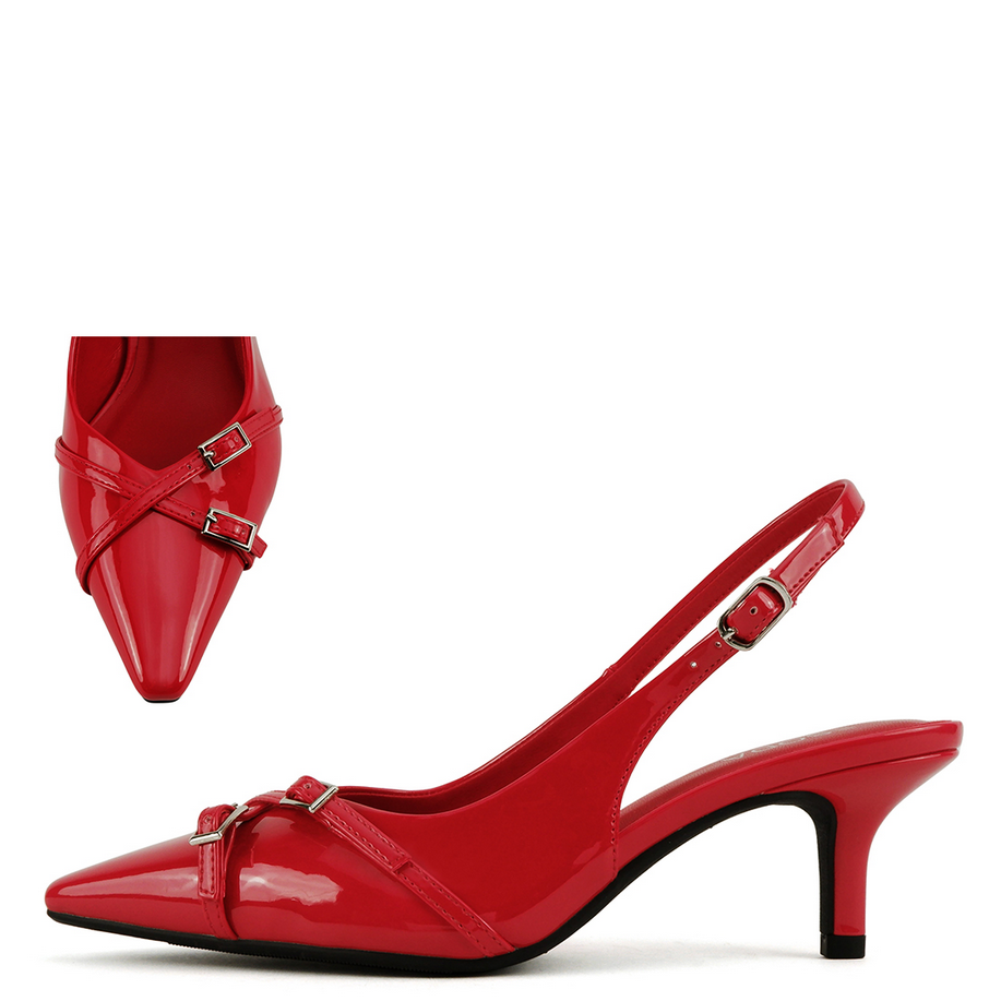 Arleta Lipstick Red Patent Heel