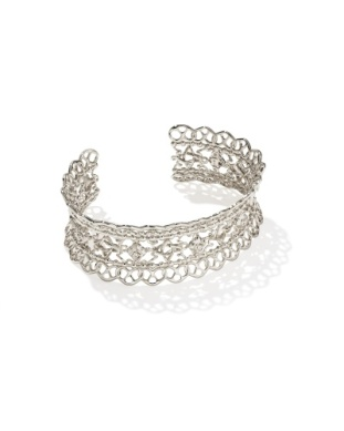 Kendra Scott Krista Lace Silver Cuff Bracelet