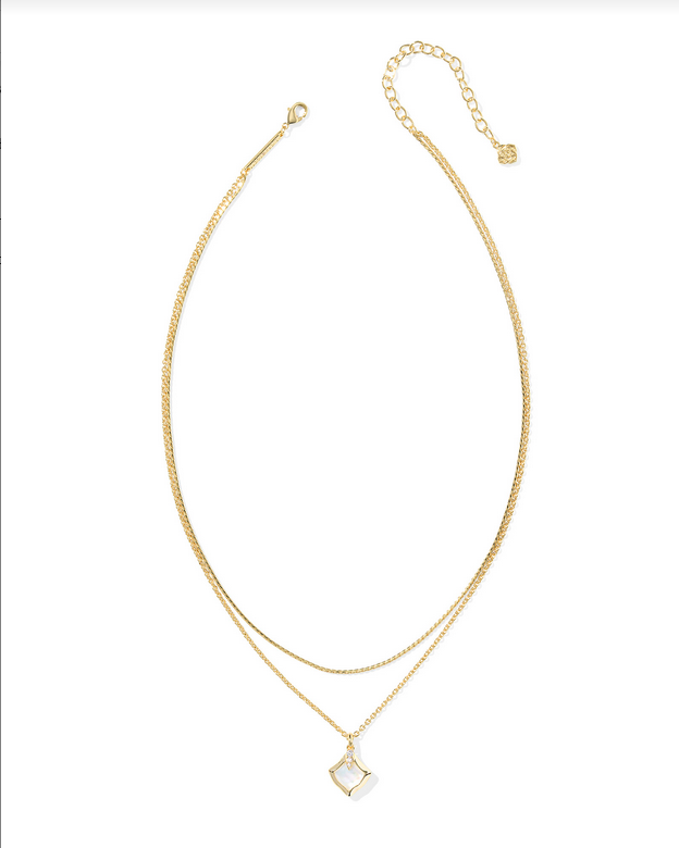 Kendra Scott Joelle Gold Ivory MOP Multi Strand Necklace