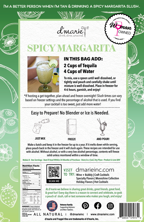 D'Marie Spicy Margarita Slush Mix