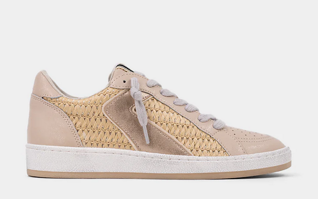ShuShop Salma Natural Woven Sneaker