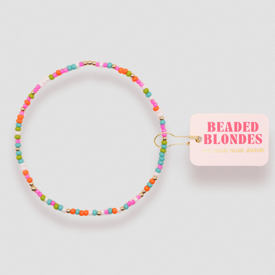 Beaded Blonde Kids Groovy Bracelet