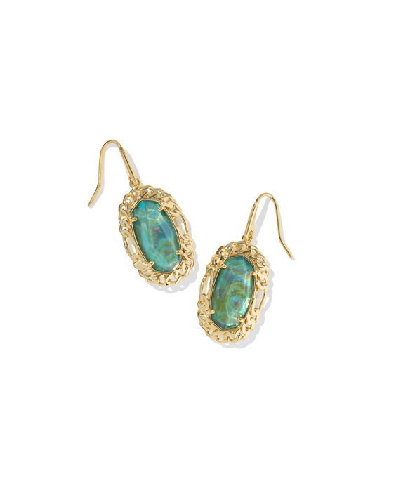 Kendra Scott Dani Figaro Drop Earring Gold Aqua Illusion