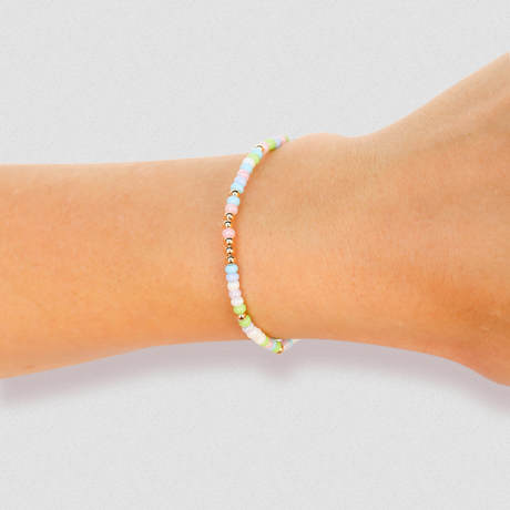 Beaded Blondes Kids Pastel Sprinkle Bracelet