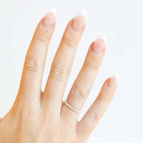 Beaded Blondes Lexi Silver 2mm Band Ring