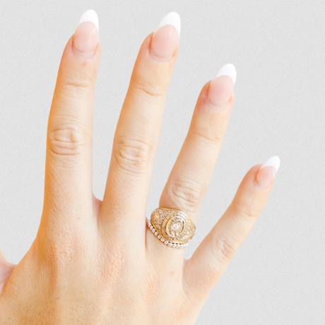 Beaded Blondes Lexi Silver 2mm Band Ring