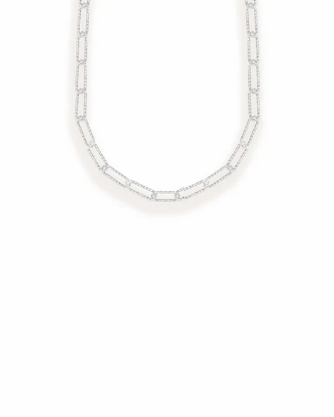Natalie Wood Horizon Chain Layering Necklace Silver